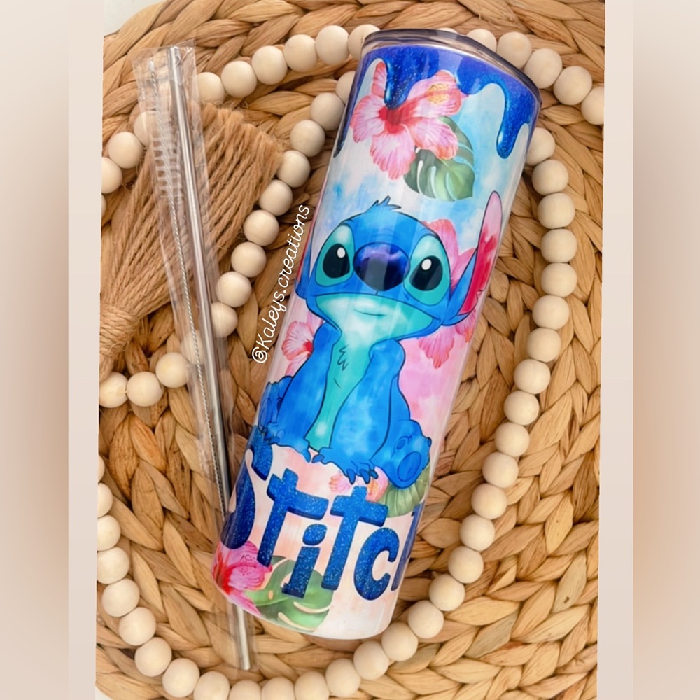 Stitchy Flower Tumbler